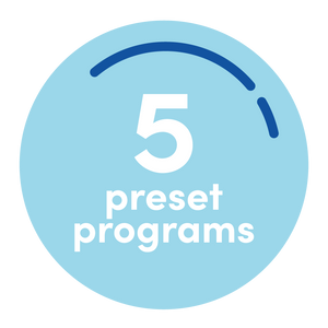 5 Preset Frozen Dessert Programs.