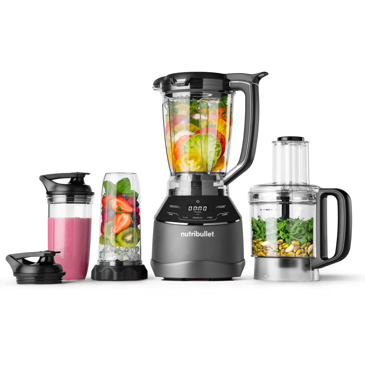 nutribullet® Triple Prep System – Blender, Food Processor & Personal Blender Combo
