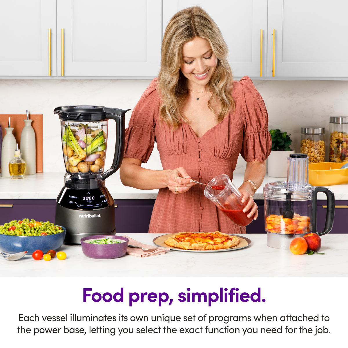 nutribullet® Triple Prep System – Blender, Food Processor & Personal Blender Combo