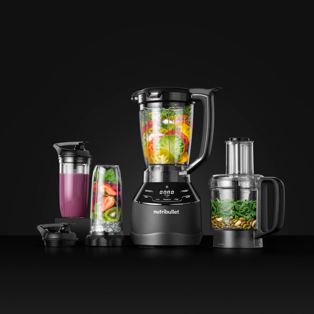 nutribullet® Triple Prep System – Blender, Food Processor & Personal Blender Combo